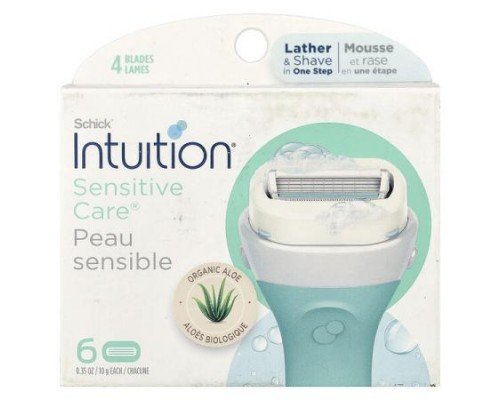 Schick, Intuition®, Sensitive Care, Replacement Cartridges, 6 Cartridges