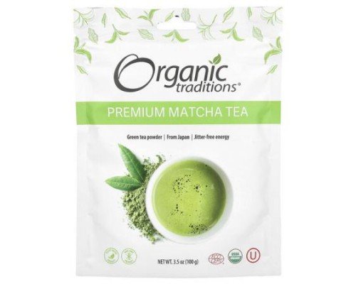 Organic Traditions, Premium Matcha Tea, 3.5 oz (100 g)
