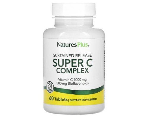 NaturesPlus, Sustained Release Super C Complex, 60 Tablets