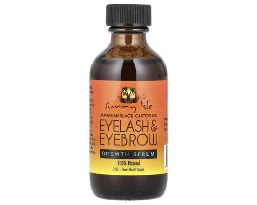 Sunny Isle, Jamaican Black Castor Oil, Eyelash & Eyebrow Growth Serum, 2 oz