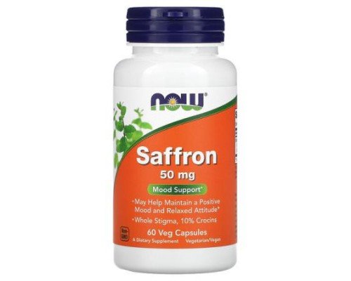 NOW Foods, Saffron, 50 mg, 60 Veg Capsules