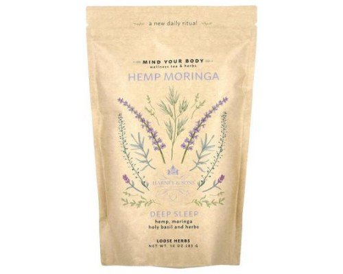 Harney & Sons, Hemp Moringa Loose Herbs, Deep Sleep, Caffeine Free, 10 oz (283 g)