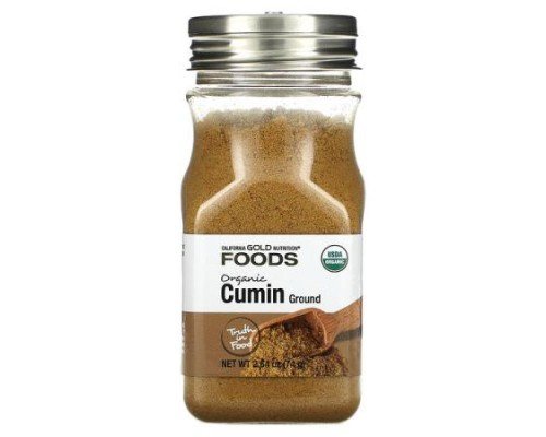 California Gold Nutrition, Foods, Organic Cumin,  2.64 oz (74 g)