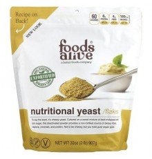 Foods Alive, Nutritional Yeast Flakes, Unfortified, 2 lb (907 g)