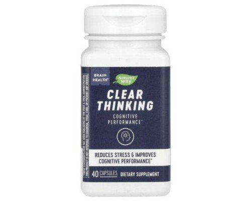 Nature's Way, Brain Health, Clear Thinking, 40 Capsules