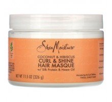 SheaMoisture, Curl & Shine Hair Masque, Coconut & Hibiscus, 11.5 oz (326 g)