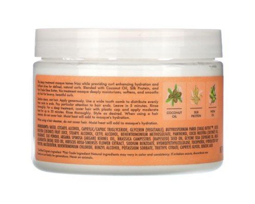 SheaMoisture, Curl & Shine Hair Masque, Coconut & Hibiscus, 11.5 oz (326 g)