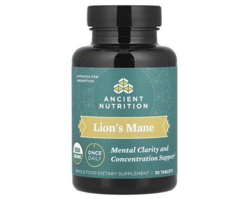 Ancient Nutrition, Lion's Mane, 30 Tablets