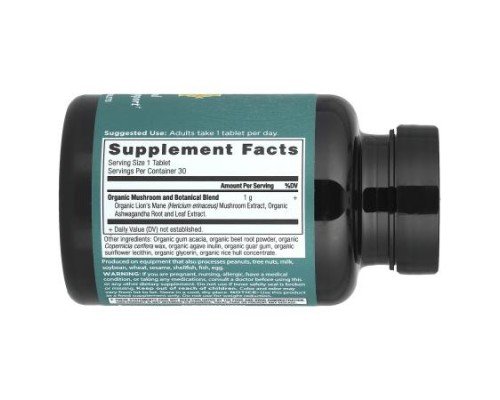 Ancient Nutrition, Lion's Mane, 30 Tablets