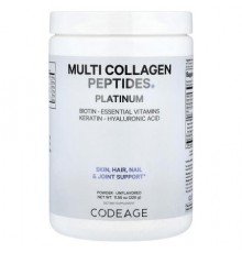 Codeage, Multi Collagen Peptides Powder, Platinum, Unflavored, 11.5 oz (326 g)