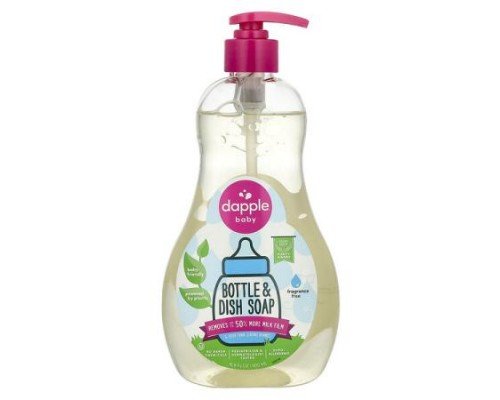 Dapple Baby, Bottle & Dish Soap, Fragrance Free, 16.9 fl oz (500 ml)
