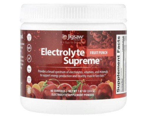 Jigsaw Health, Electrolyte Supreme™, Fruit Punch, 7.87 oz (222 g)