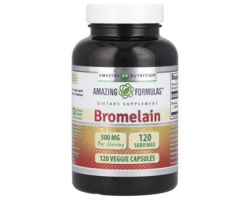 Amazing Nutrition, Bromelain, 500 mg, 120 Veggie Capsules