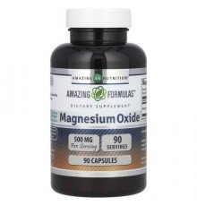 Amazing Nutrition, Magnesium Oxide, 500 mg, 90 Capsules