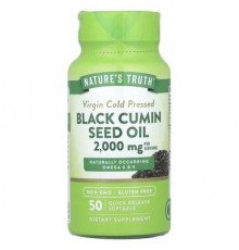 Nature's Truth, Black Cumin Seed Oil, 50 Quick Release Softgels (1,000 mg per Softgel)