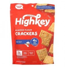 HighKey, Almond Flour Crackers, Sea Salt, 2 oz (56.6 g)