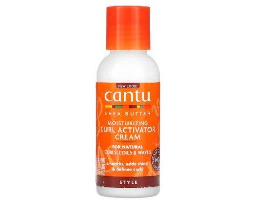 Cantu, Shea Butter Moisturizing Curl Activator Cream,  For Natural Curls, Coils & Waves, 3 fl oz (89 ml)