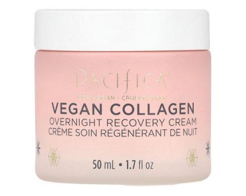 Pacifica, Vegan Collagen, Overnight Recovery Cream, 1.7 fl oz (50 ml)