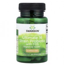 Swanson, Dr. Stephen Langer's Ultimate 16 Strain Probiotic with FOS, 60 Vegan EMBO Caps® AP
