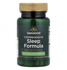 Swanson, Comprehensive Sleep Formula, 30 Tri-Layer Tablets