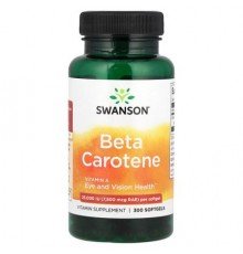 Swanson, Beta Carotene, 25,000 IU (7,500 mcg RAE), 300 Softgels