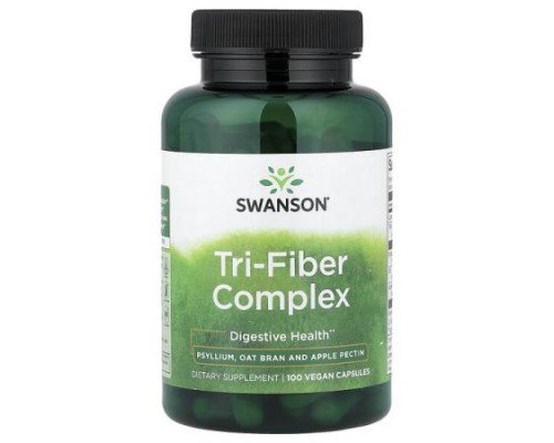 Swanson, Tri-Fiber Complex, 100 Vegan Capsules