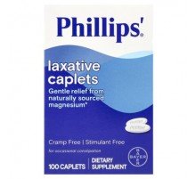 Phillip's, Laxative Caplets, 500 mg, 100 Caplets