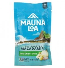 Mauna Loa, Dry Roasted Macadamias, Maui Onion & Garlic, 4 oz (113 g)