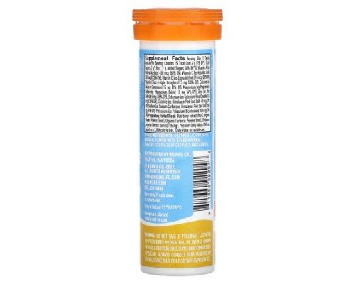 Nuun, Daily Hydration, For Immune Support, Orange Citrus, 10 Effervescent Tablets
