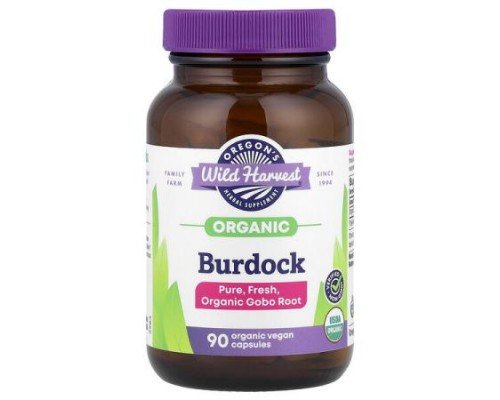 Oregon's Wild Harvest, Organic Burdock, 90 Organic Vegan Capsules (450 mg per Capsule)