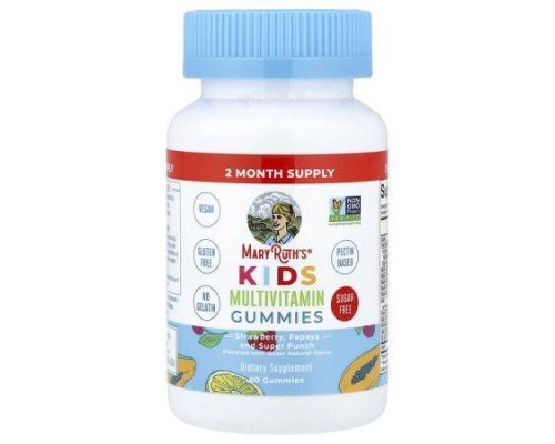 MaryRuth's, Kids Multivitamin Gummies, Strawberry, Papaya and Super Punch,  60 Gummies