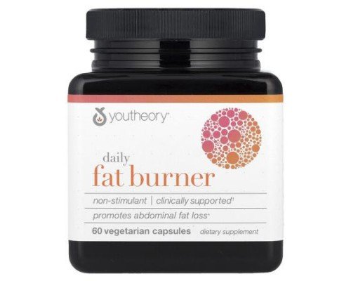 Youtheory, Daily Fat Burner, 60 Vegetarian Capsules