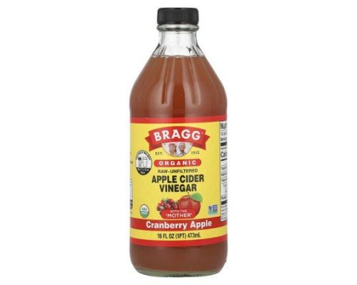 Bragg, Organic Apple Cider Vinegar With The 'Mother', Cranberry Apple, 16 fl oz (473 ml)