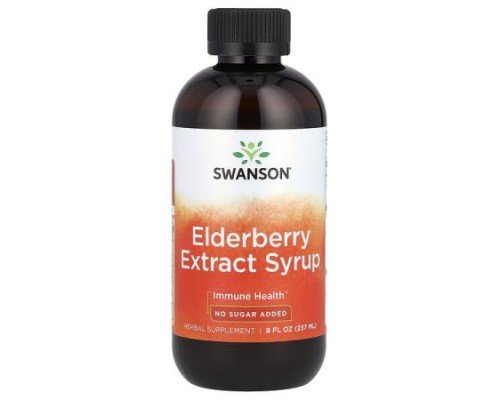 Swanson, Elderberry Extract Syrup, 8 fl oz (237 ml)