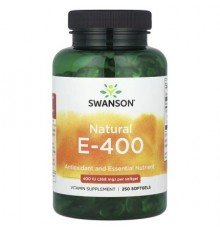 Swanson, Natural E-400, 268 mg (400 IU), 250 Softgels
