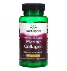 Swanson, Marine Collagen, 400 mg, 60 Capsules