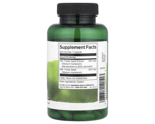 Swanson, Milk Thistle, 120 Capsules