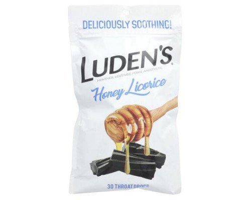 Luden's, Menthol Lozenge / Oral Anesthetic, Honey Licorice, 30 Throat Drops (Discontinued Item)