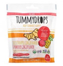Tummydrops, Organic Juicy Pineapple Ginger & Yumberry Ginger, 33 Lozenges