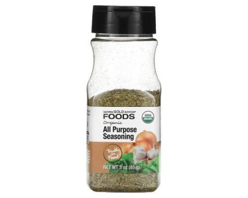 California Gold Nutrition, Foods, Organic All Purpose Seasoning, 3 oz (85 g)