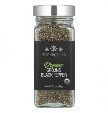 The Spice Lab, Organic Ground Black Pepper, 2.2 oz (62 g)