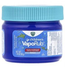 Vicks, Children's VapoRub™, Ointment, Cough Suppressant, 2+ Years, 1.76 oz (50 g)