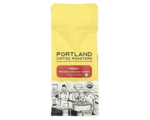 Portland Coffee Roasters, Organic Coffee, Whole Bean, Dark Roast, French, 12 oz (340 g)