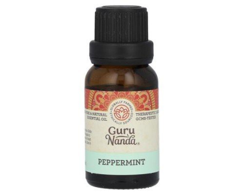 GuruNanda, 100% Pure & Natural Essential Oil, Peppermint, 0.5 fl oz (15 ml)