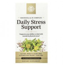 Solgar, Daily Stress Support, Rhodiola & B-Complex, 30 Vegetable Capsules (Discontinued Item)