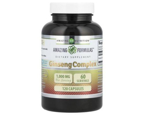 Amazing Nutrition, Ginseng Complex, 120 Capsules (500 mg per Capsule)
