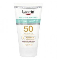 Eucerin, Sensitive Mineral, Lightweight Sunscreen Lotion, SPF 50, 4 fl oz (118 ml)