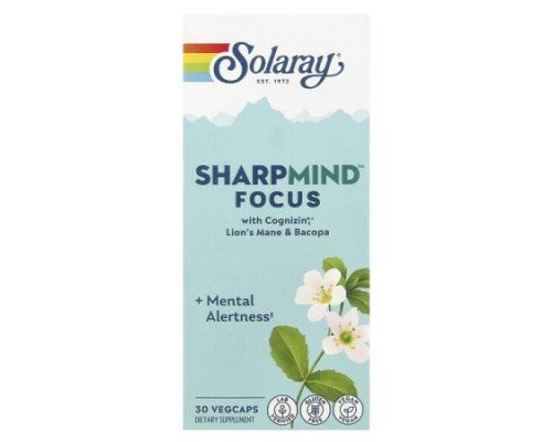 Solaray, SharpMind™ Focus, 30 Vegcaps
