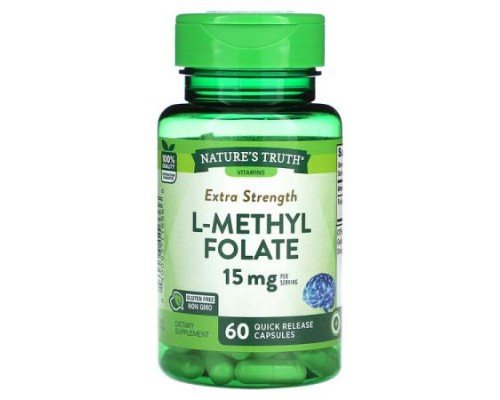Nature's Truth, Extra Strength L-Methyl Folate, 60 Quick Release Capsules (7.5 mg per Capsule)