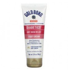 Gold Bond, Medicated Diabetics' Dry Skin Relief Foot Cream, 3.4 oz (96 g)